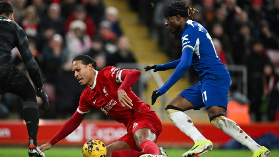 Liverpool defender Virgil van Dijk in action against Chelsea