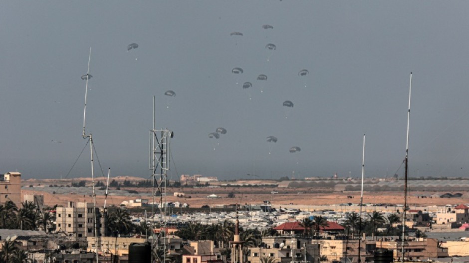 Some foreign armies have air dropped supplies including into Gaza