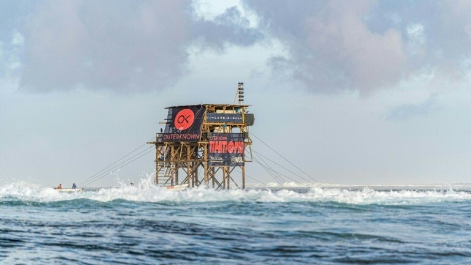 An old wooden judges' tower is being upgraded for the Olympics this July