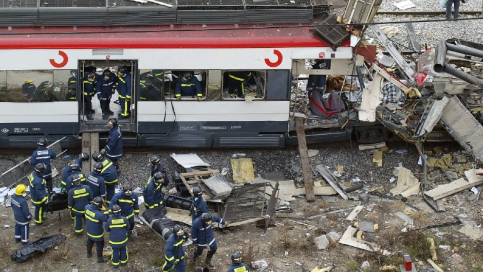 Ten bombs devastated four commuter trains during the morning rush hour