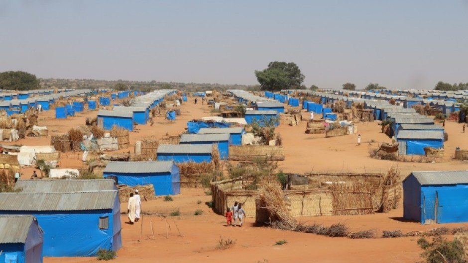 The Ourang refugee camp at the Chadian border town of Adre last December