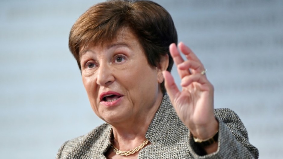 Georgieva said she was "making myself available to serve" for a second term running the IMF