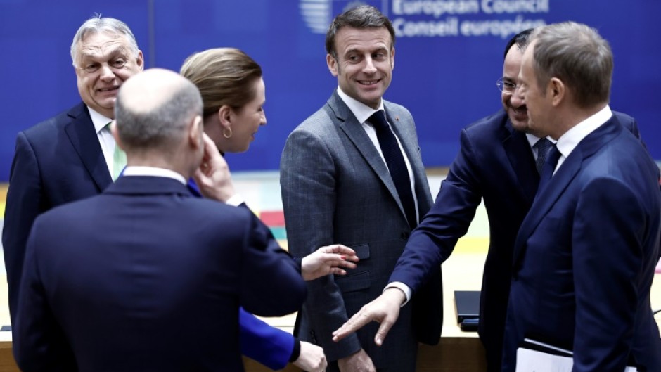 EU leaders are also looking for a united stance on the war in Gaza at the Brussels summit