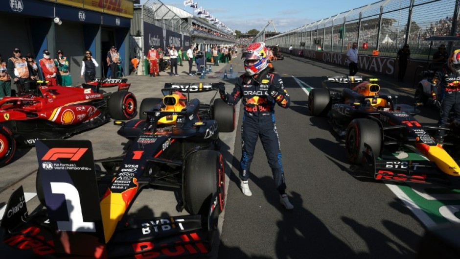 Red Bull's Max Verstappen will start from pole at the Australian Grand Prix