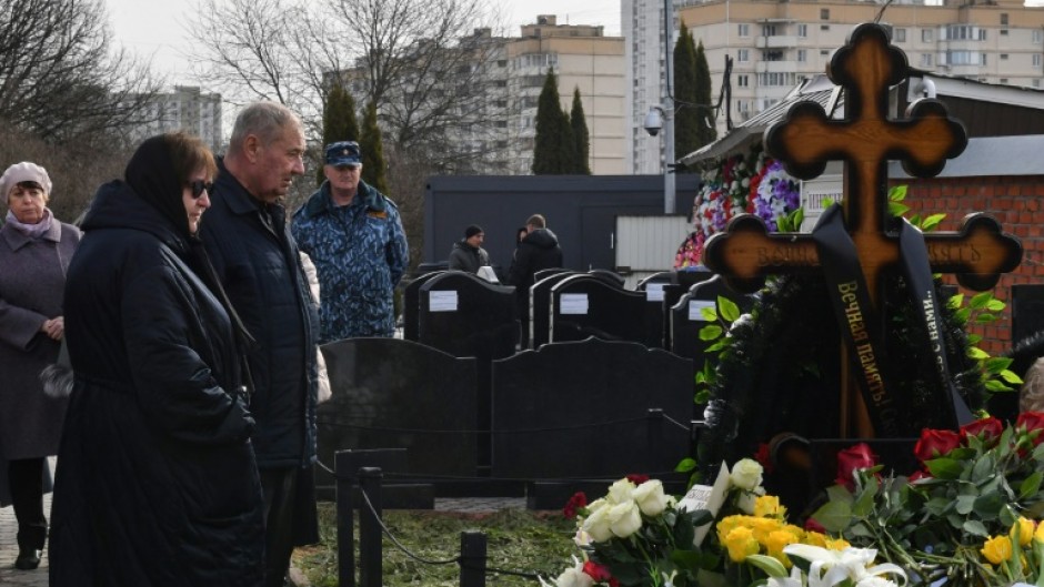 Kremlin foe Alexei Navalny's parents visited his grave to mark 40 days since his death in keeping with an Orthodox tradition