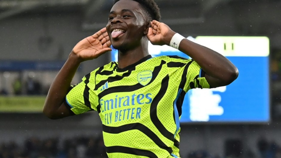 Bukayo Saka scored in Arsenal's 3-0 win at Brighton