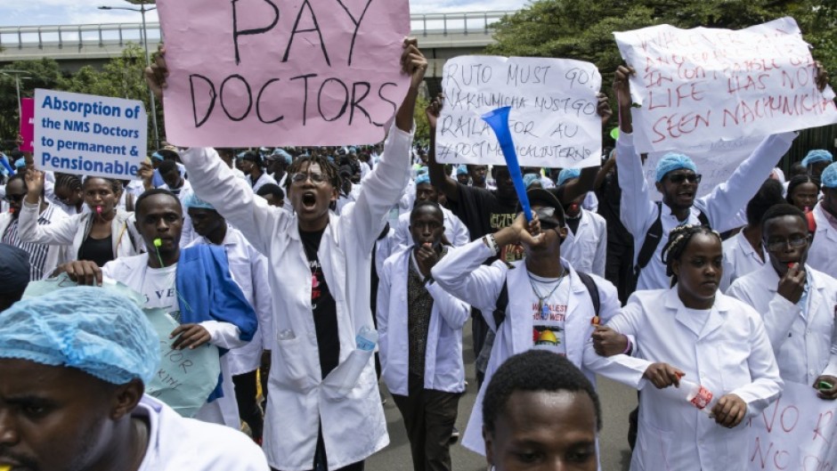 Members of the Kenya Medical Practitioners, Pharmacists and Dentists Union have been on strike since March 13