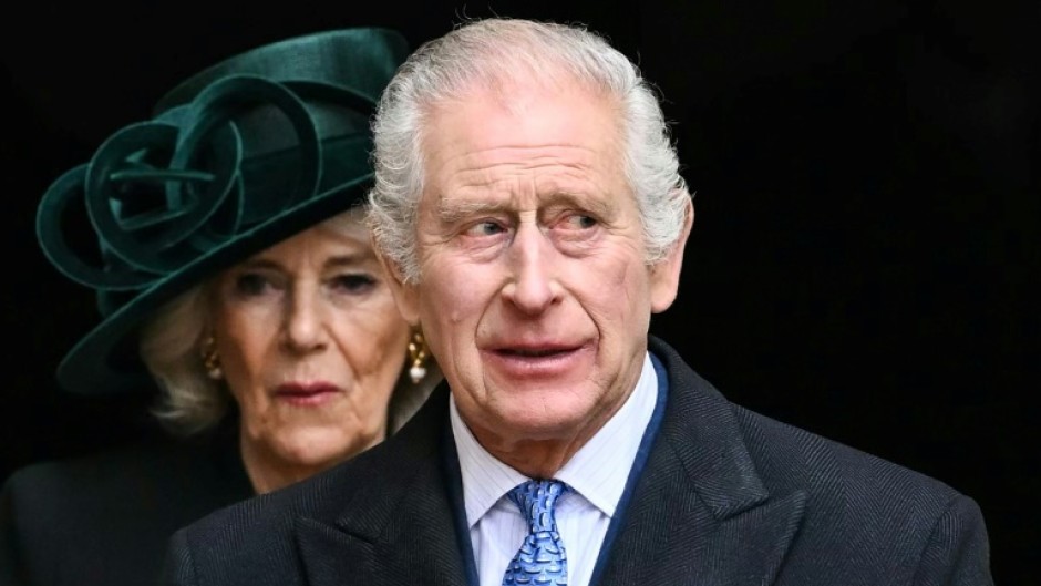 Britain's King Charles III and his wife Queen Camilla, photographed on March 31, 2024