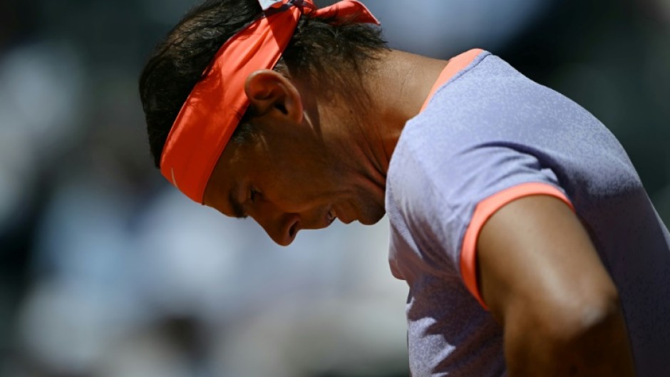 Spain's Rafael Nadal fell to a second-round defeat in Rome ahead of the French Open