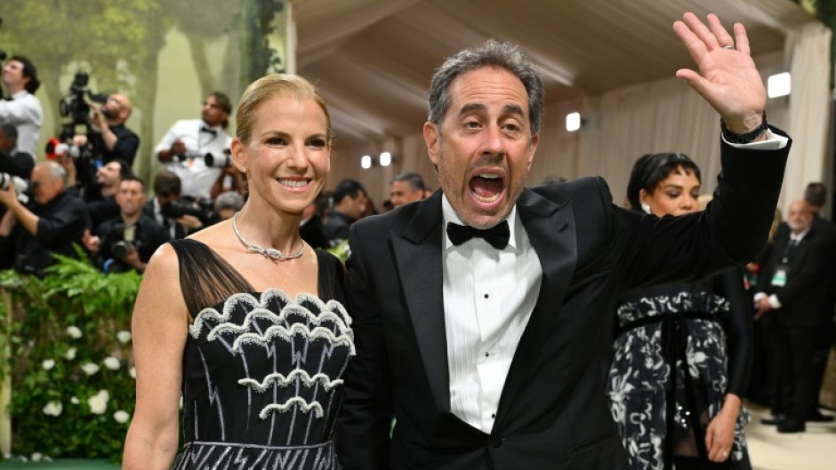 Jerry Seinfeld and his wife Jessica, shown here arriving for the Met Gala earlier this month in New York City, have been unusually vocal about their support for Israel since the Gaza war began