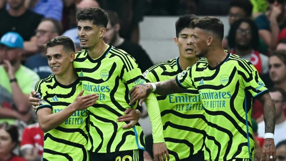 Leandro Trossard (left) scored the winner as Arsenal beat Manchester United 1-0