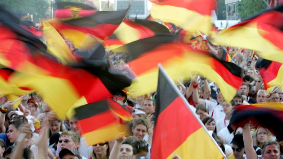 Germany supporters proudly wave flags during the 2006 World Cup, something that had seemed taboo for decades