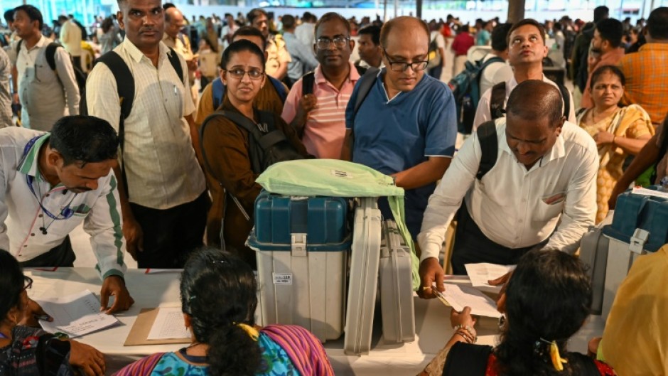 India's financial capital Mumbai began voting Monday when six-week national elections resumed