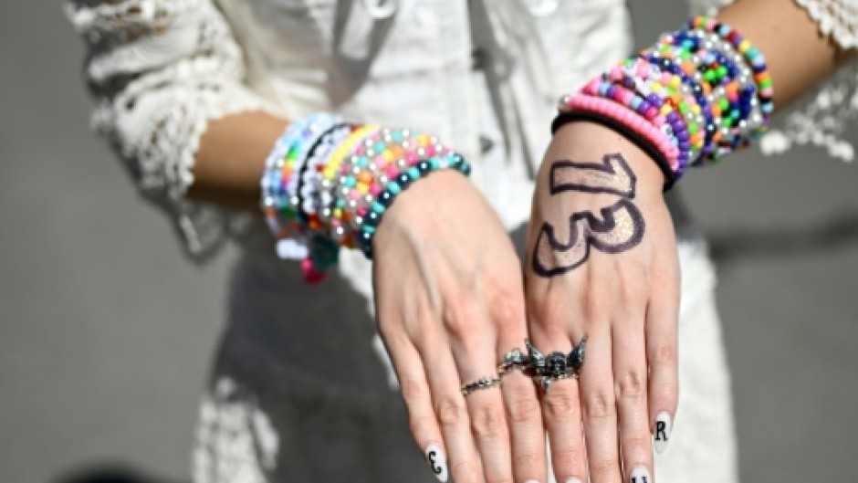 Taylor Swift fans are adorned with Swiftie friendship bracelets 