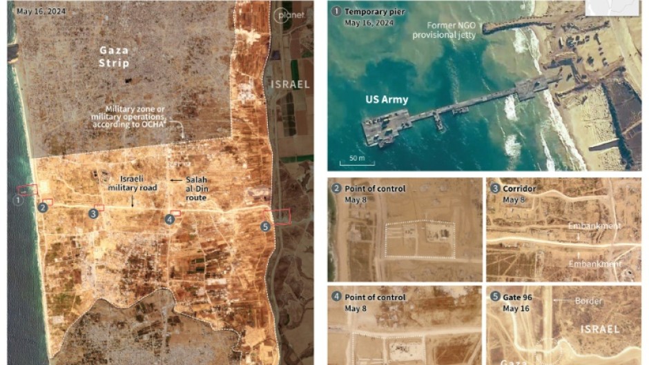 A strategic military road in the centre of the Gaza Strip, controlled by Israel