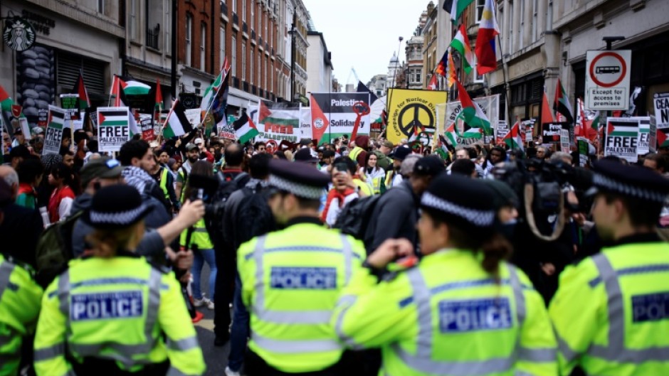 Right-wingers have regularly criticised huge pro-Palestinian marches in London