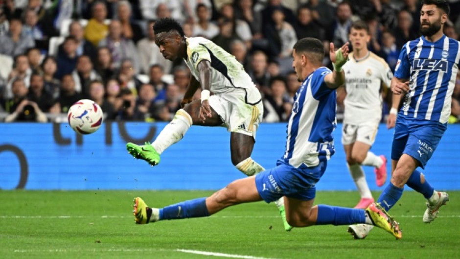 Real Madrid's Brazilian forward Vinicius Junior is aiming for his second Champions League triumph