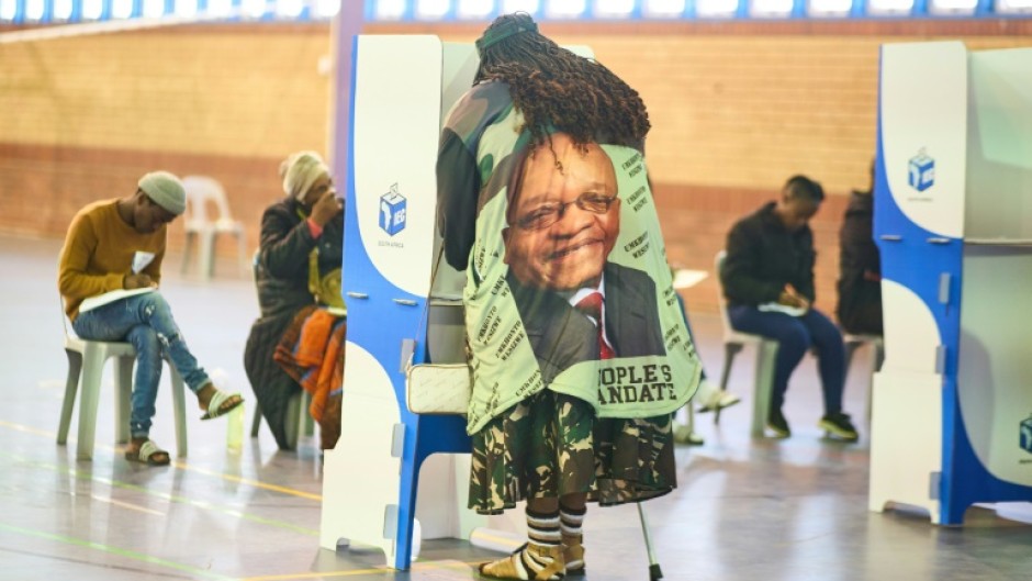 In third place was ex-president Jacob Zuma's MK on 12.6 percent, a surprise score for a party founded just months ago as a vehicle for the former ANC chief