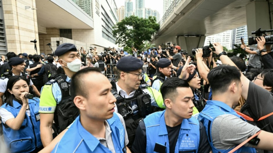 A Hong Kong court found 14 people guilty of subversion