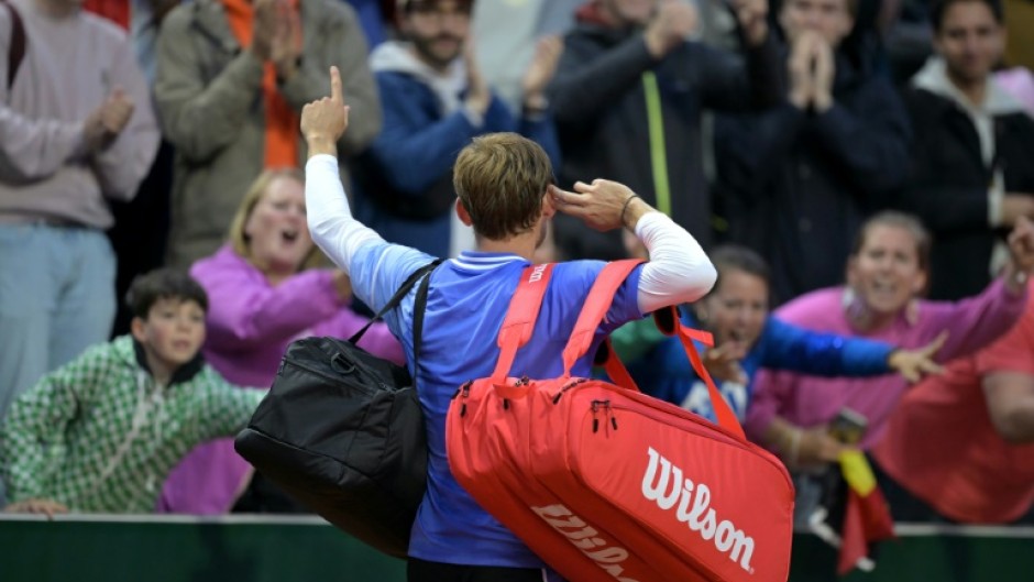 'Ridiculous': David Goffin cups his ear to the crowd after defeating France's Giovanni Mpetshi Perricard 