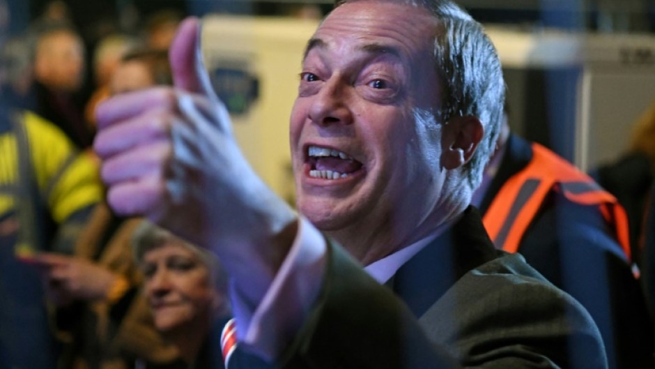 Farage led the celebrations for pro-Brexit supporters when the UK left the EU in 2020