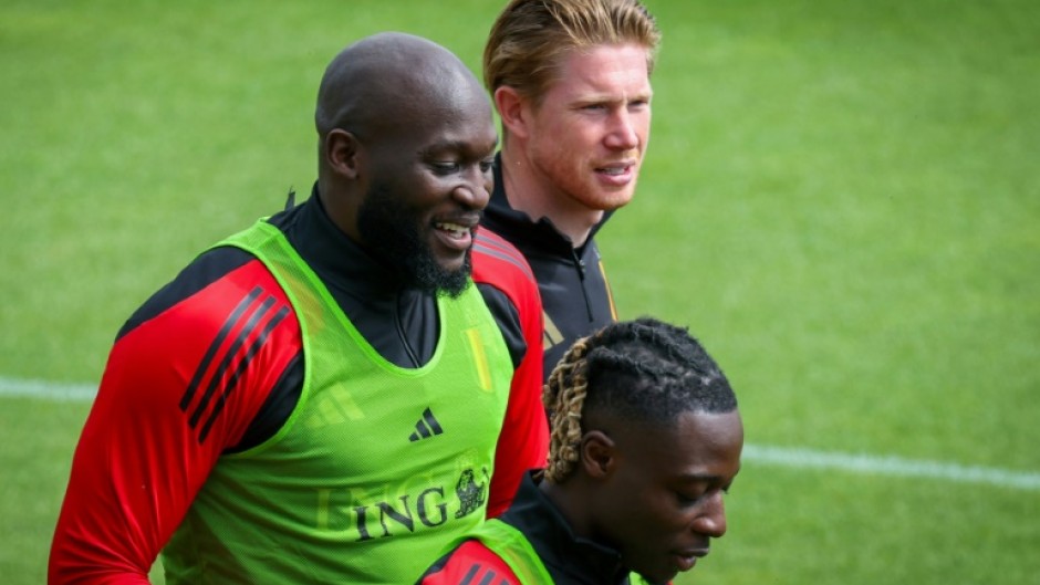 Romelu Lukaku (L) and Kevin De Bruyne are central to Belgium's hopes at Euro 2024