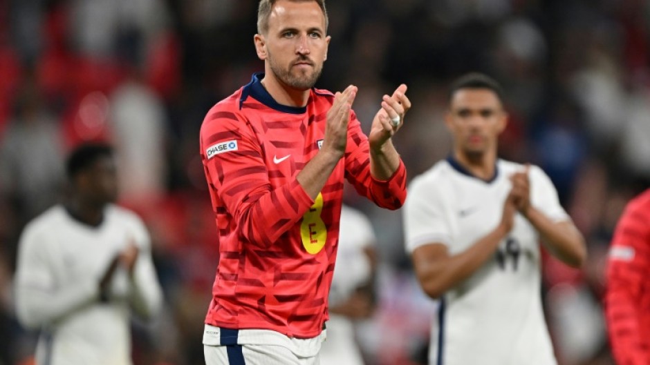 Harry Kane applauds fans after England's 1-0 defeat to Iceland at Wembley