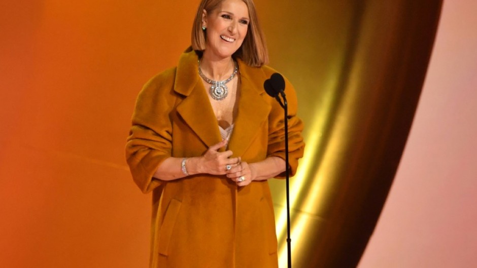 Celine Dion made a surprise appearance in February at the Grammy Awards