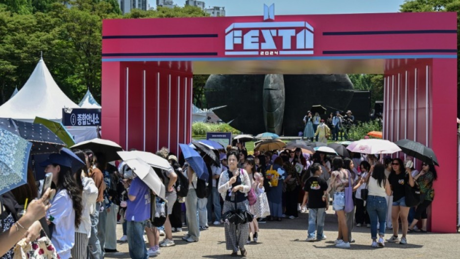 BTS fans lined up from as early as 7:00 am to join the band's annual FESTA