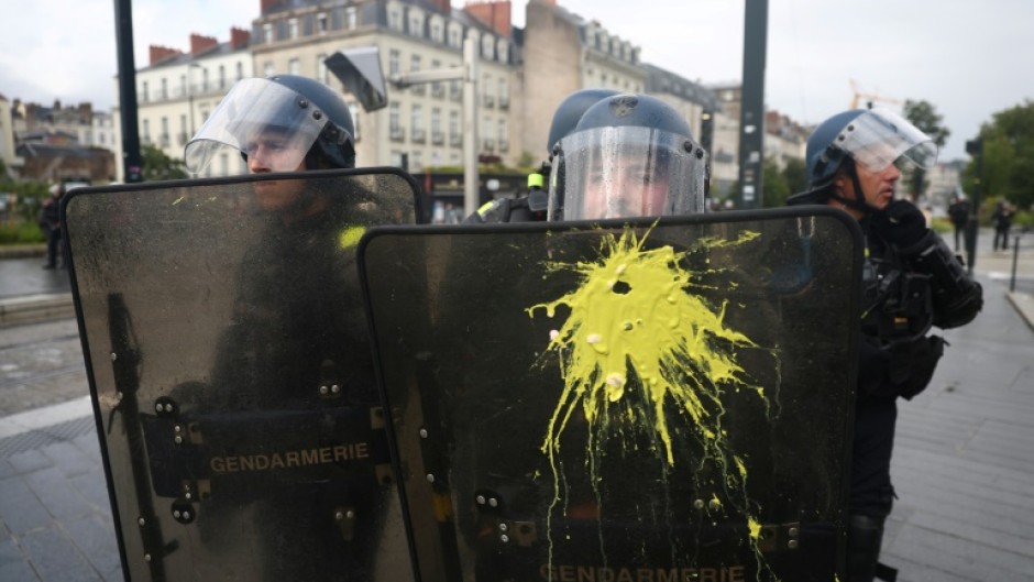 In Paris, there were minor clashes between police and some protesters