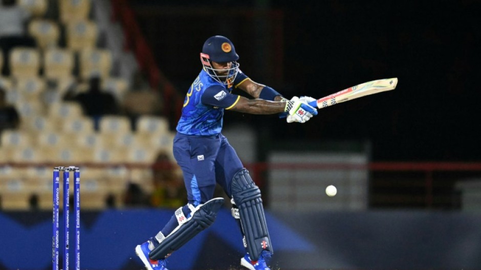 Sri Lanka's Kusal Mendis scored 46 as his team made 201-6 against the Netherlands in the T20 World Cup on Sunday.