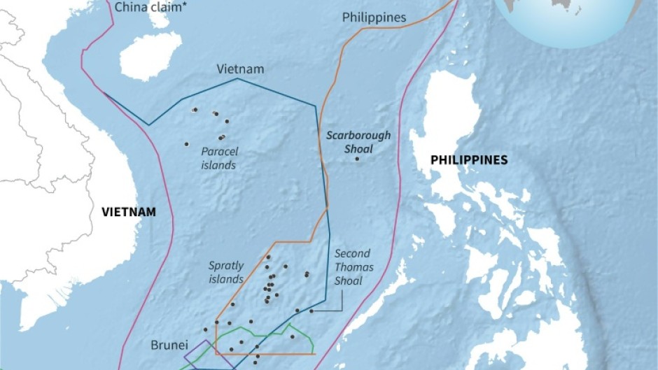 Disputed claims in the South China Sea