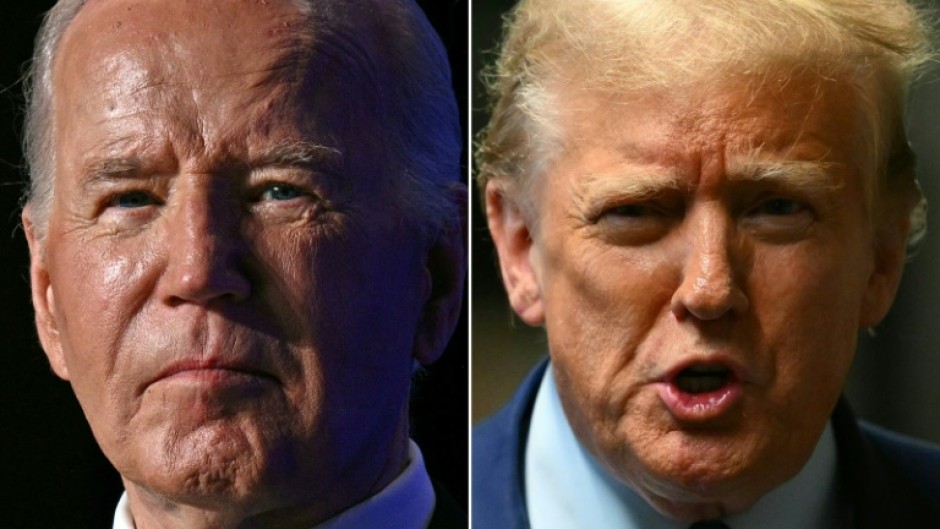 Joe Biden (left) and Donald Trump have not debated since the last election cycle in 2020