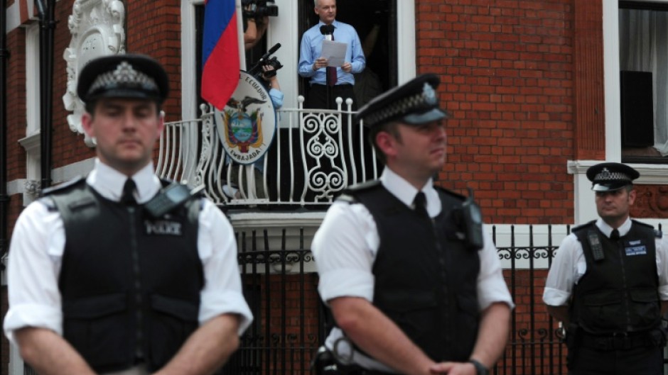 Assange spent seven years holed up in Ecuador's London embassy