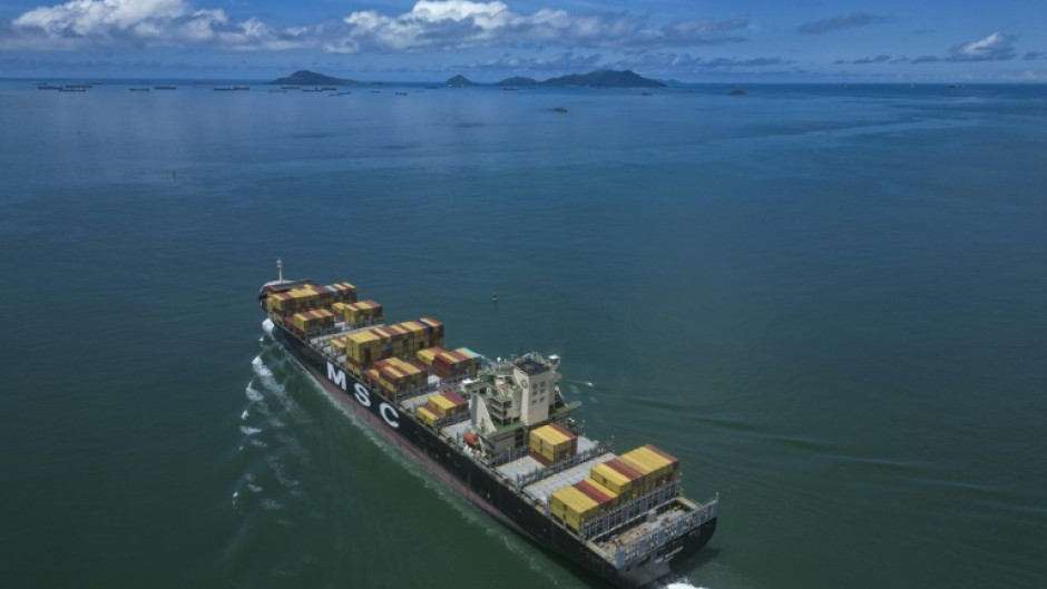 The Panama Canal, which which usually handles about six percent of global maritime trade, operates with rainwater from two artificial lakes