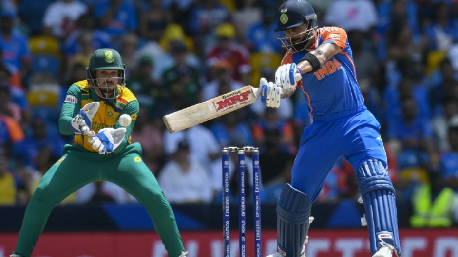 India's Virat Kohli produced his top score of the tournament in the final of the T20 World Cup against South Africa on Saturday.