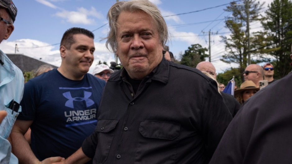 Former White House Chief Strategist Steve Bannon reports to a federal prison July 1, 2024 in Danbury, Connecticut to start serving a four month sentence for contempt of congress