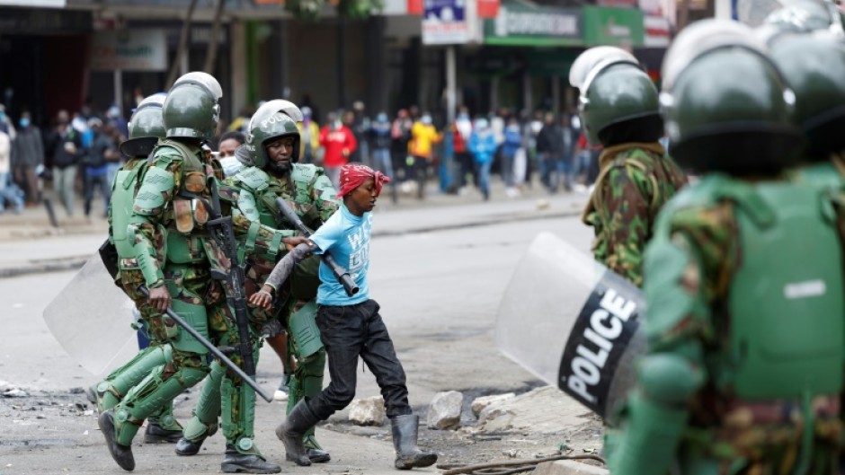 Kenyan security forces have been accused of using excessive force against the protesters