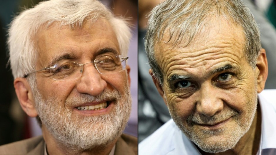 Saeed Jalili (L) and Massoud Pezeshkian (R) face off on Friday in Iran's presidential election following record-low turnout in the first round