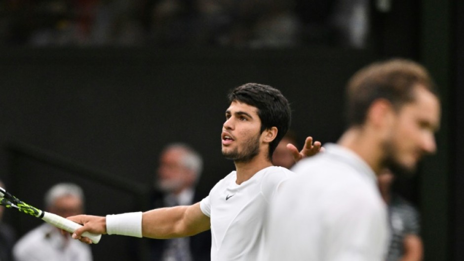 Carlos Alcaraz met Daniil Medvedev in the 2023 Wimbledon semi-finals