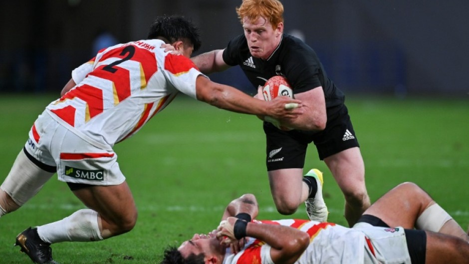 New Zealand scrum-half Finlay Christie (centre) will start the second Test against England on Saturday in Auckland