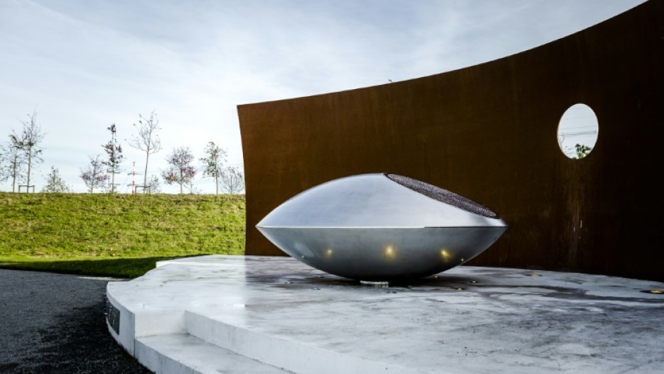 The memorial for the victims of Malaysia Airlines flight MH17 at a park in Vijfhuizen, southwest of Amsterdam