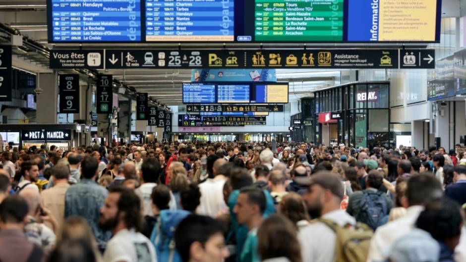 Some 800,000 passengers were affected by the attacks on France's high-speed train network