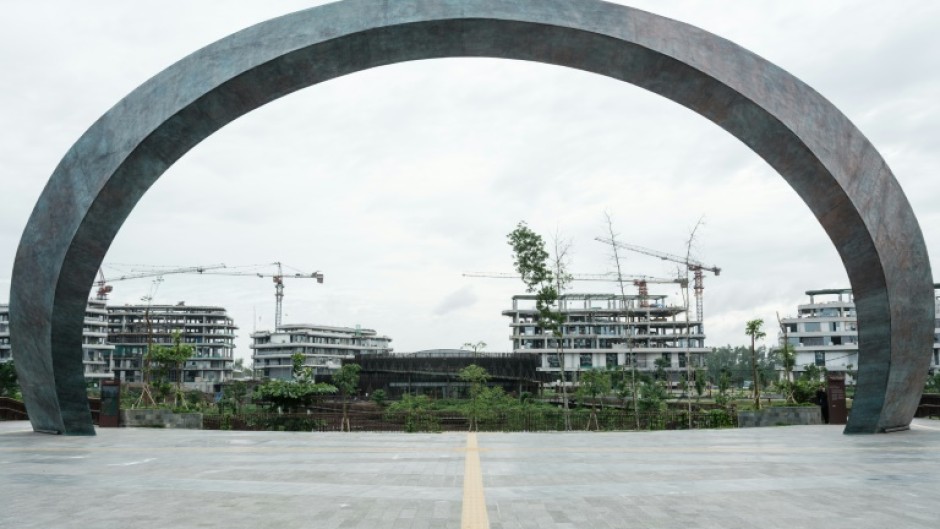 Construction underway in Nusantara in early July 2024