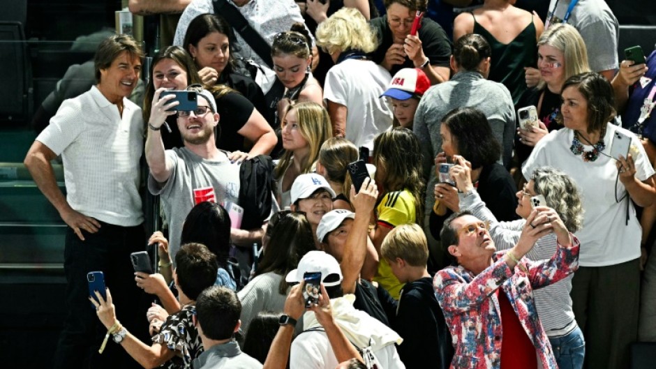 Tom Cruise has been in the stands for several competitions 