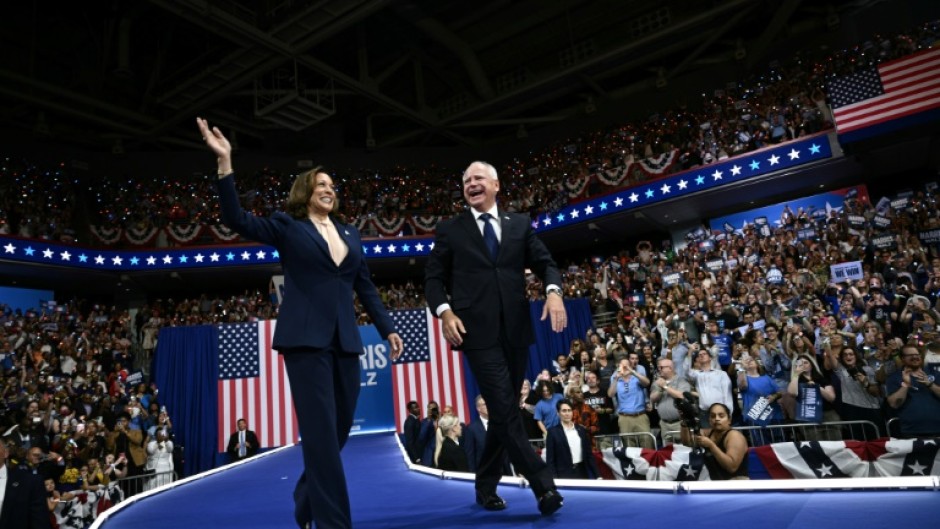 Democratic presidential candidate Kamala Harris and her running mate Tim Walz held the biggest Democratic event of the election so far in Pennsylvania