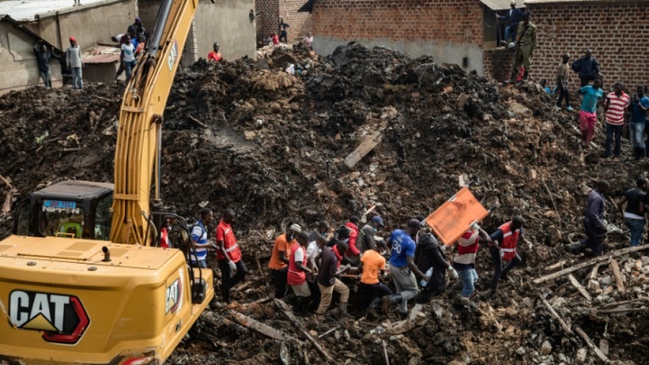 The landslide occurred on Saturday after heavy rains 