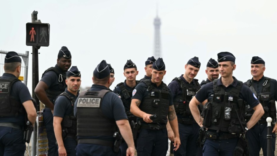 French police flooded the capital on the day of the opening ceremony