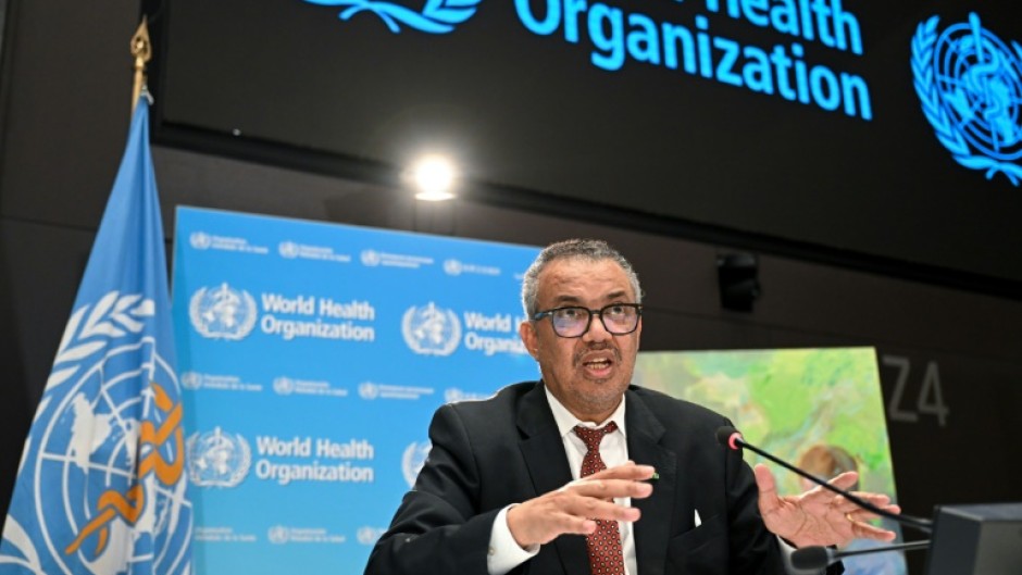 World Health Organization chief Tedros Adhanom Ghebreyesus, seen in April 2023, said the growing mpox outbreak 'should concern us all'