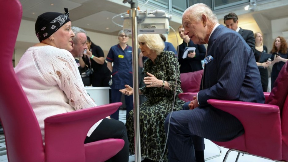 Charles returned to public duties with a tour of a cancer treatment centre